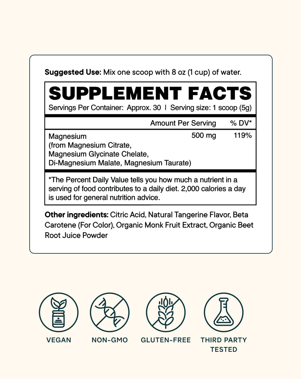BEXAST™ 4-in-1 Magnesium Powder